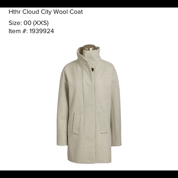 JCREW GREY JACKET COAT 00 XXS MID LENGTH - Picture 1 of 5